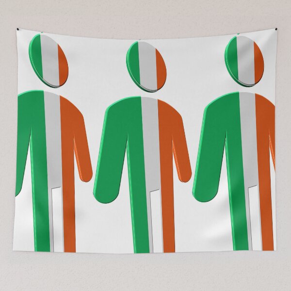 Item preview, Ireland Flag Figure 3D On White designed and sold by Boakes-Digital.