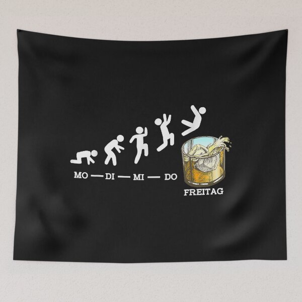 Item preview, Lustiges Whiskey Wochenplan Montag bis Freitag Design designed and sold by Borhala23234.