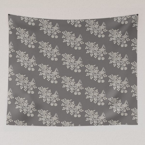 Item preview, Flower lace on dark gray designed and sold by Ninaeva.
