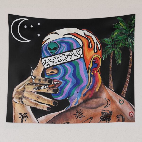 Item preview, Alien boy with tattooed body designed and sold by SCHAOS.