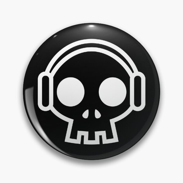 Item preview, Skull with Headphones designed and sold by yompang.