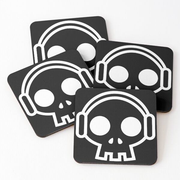 Item preview, Skull with Headphones designed and sold by yompang.