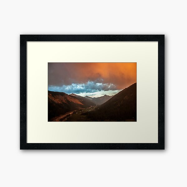 Fire Cloud Framed Art Print