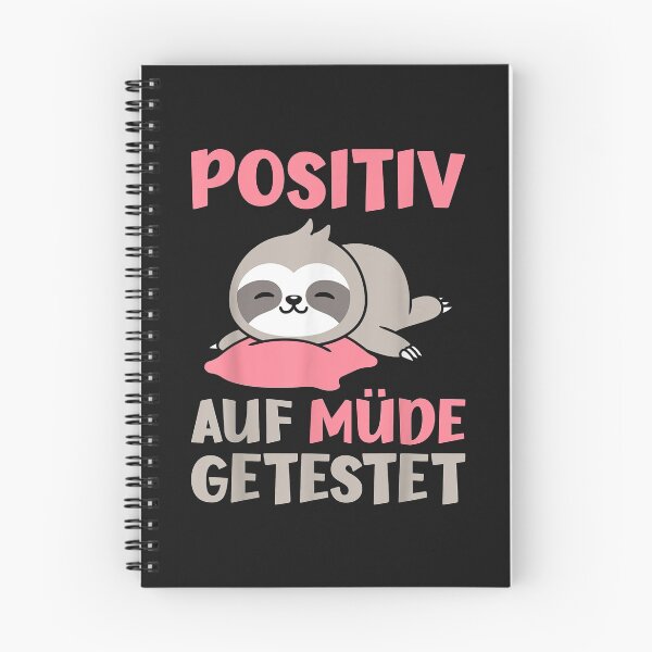Item preview, Positiv Auf Müde Getestet Spruch mit Schlaf Faultier Motiv designed and sold by Borhala23234.
