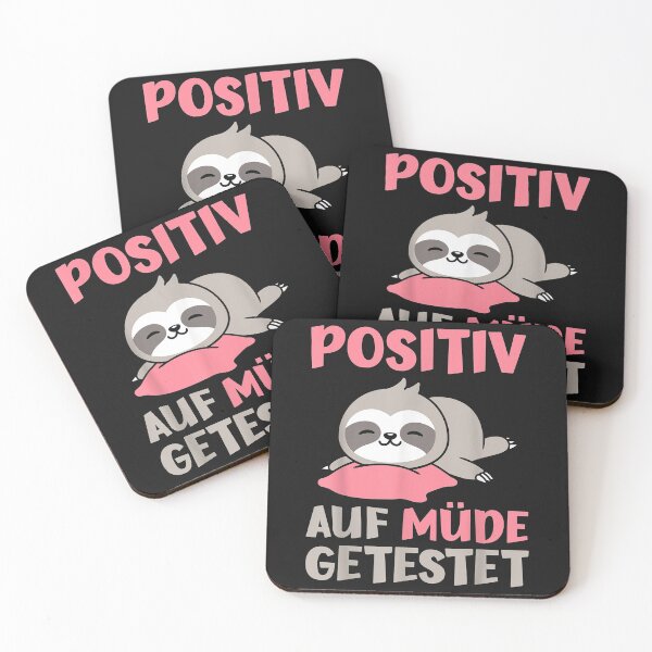 Item preview, Positiv Auf Müde Getestet Spruch mit Schlaf Faultier Motiv designed and sold by Borhala23234.