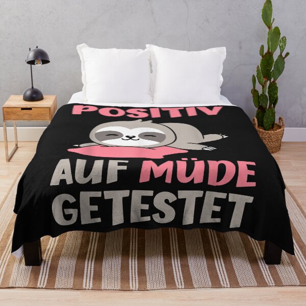 Item preview, Positiv Auf Müde Getestet Spruch mit Schlaf Faultier Motiv designed and sold by Borhala23234.