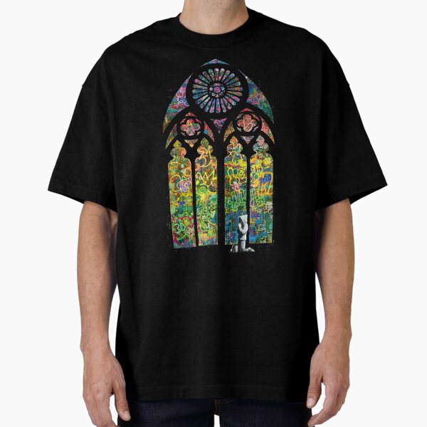 Item preview, Stained Glass Banksy Graffiti designed and sold by WE-ARE-BANKSY.