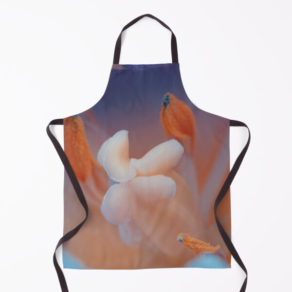 Item preview, Lila Blue and Orange Macro Flower Photo designed and sold by BilgePaksoylu.