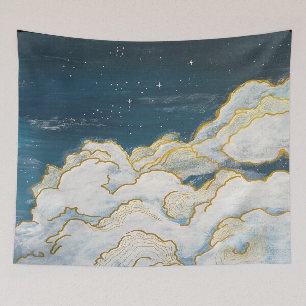 Item preview, Clouds-Japanese Wind Clouds-Outdoors-Night designed and sold by DiensDesign.
