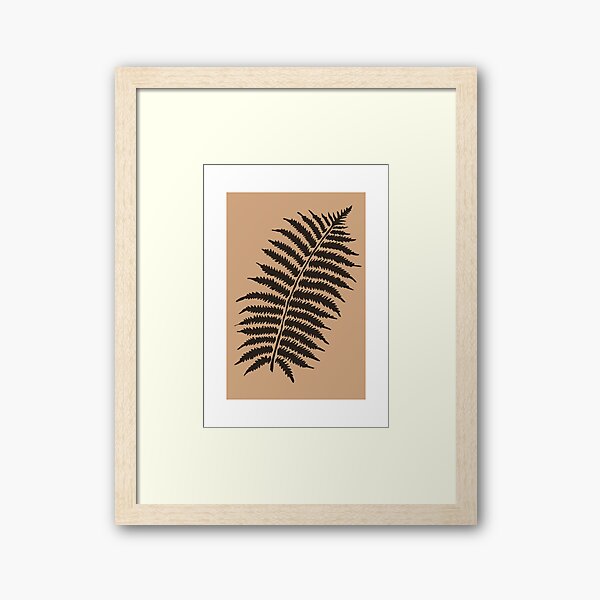 Fern leaves wall art Framed Art Print