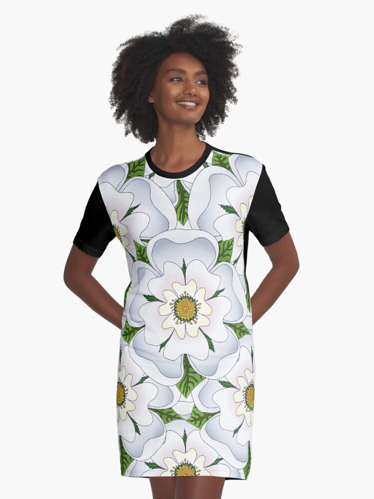 Rose t shirt outlet dress