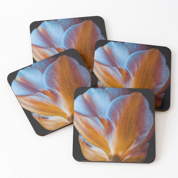 Item preview, Lila Blue and Orange Macro Flower Photo designed and sold by BilgePaksoylu.