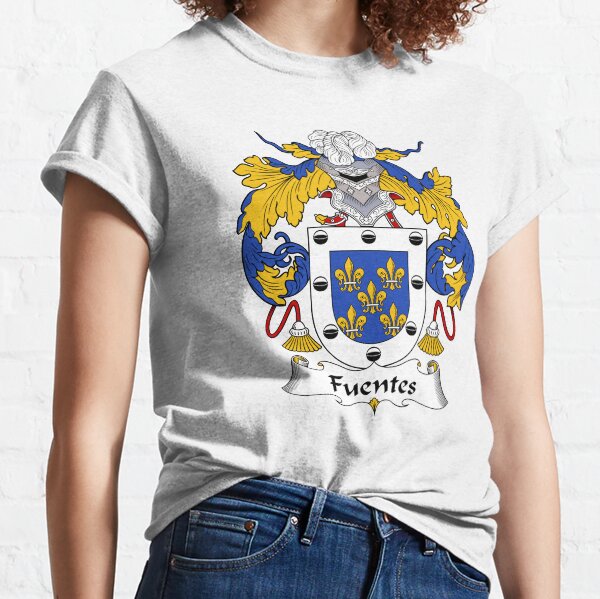 Escudo de armas / familiar de Fuentes Camiseta clásica