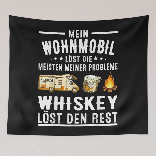 Item preview, Wohnmobil löst die meisten meiner Probleme Whiskey den Rest designed and sold by Borhala23234.