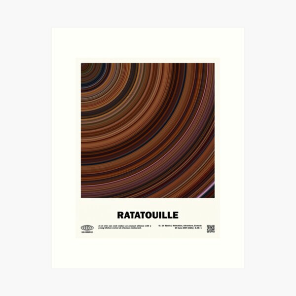Item preview, minimal_Ratatouille Abstract Circular Movie  designed and sold by cinevizual.