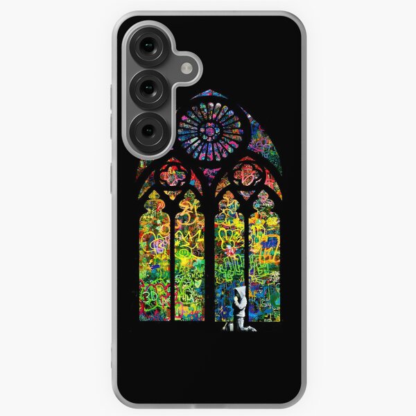 Item preview, Banksy Stained Glass Church Window designed and sold by WE-ARE-BANKSY.