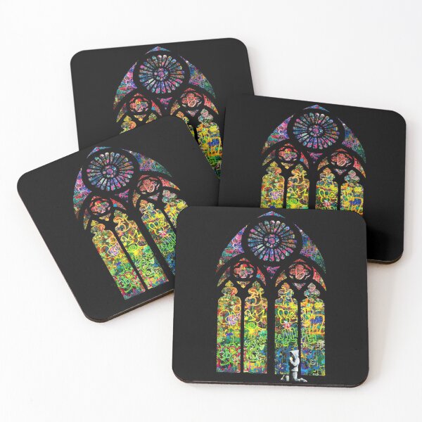 Item preview, Banksy Stained Glass Church Window designed and sold by WE-ARE-BANKSY.