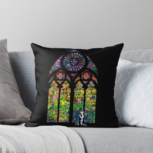 Item preview, Banksy Stained Glass Church Window designed and sold by WE-ARE-BANKSY.