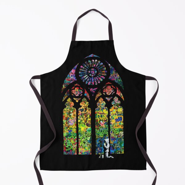 Item preview, Banksy Stained Glass Church Window designed and sold by WE-ARE-BANKSY.
