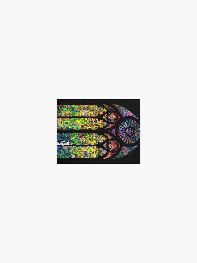 Banksy Stained Glass Church Window Jigsaw Puzzle By We Are Banksy Redbubble