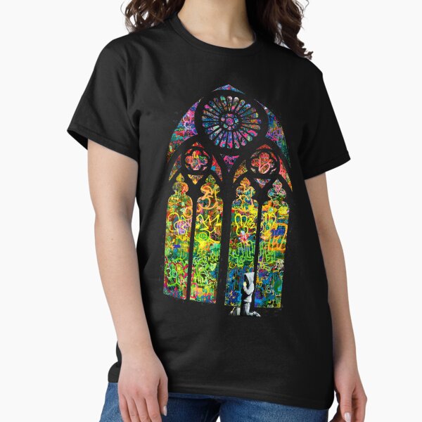Item preview, Banksy Stained Glass Church Window designed and sold by WE-ARE-BANKSY.