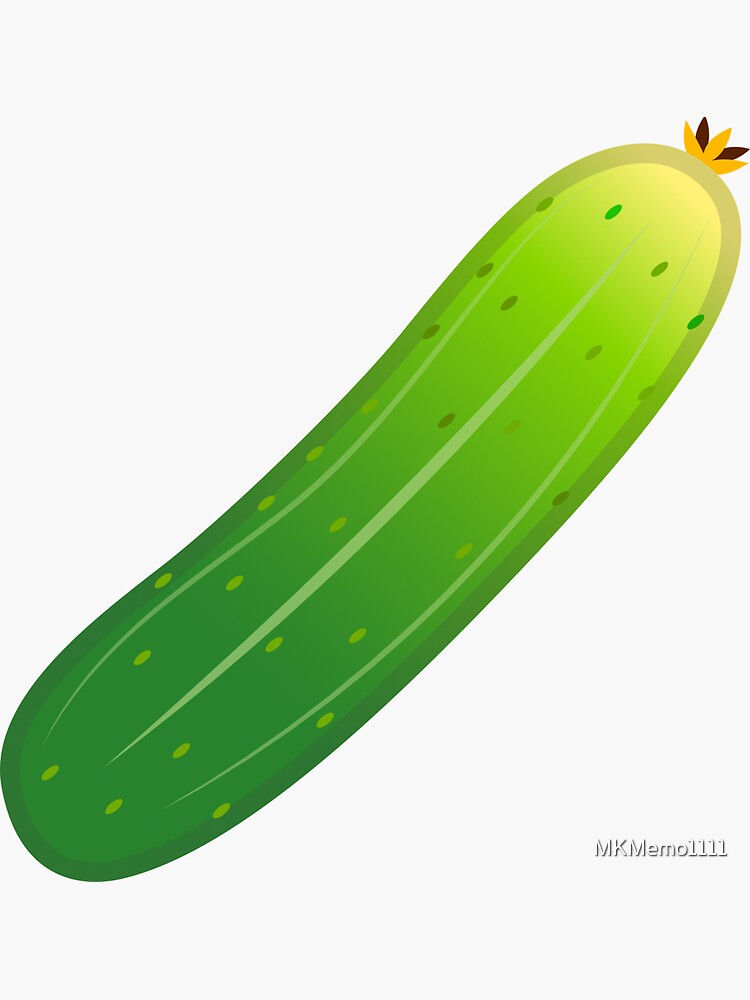 Cucumber Gherkin Pickle Gift For Cucumber Lovers Sticker By Mkmemo Redbubble