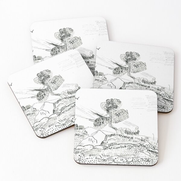 Item preview, Ink-pen Landscape Based on Van Gogh Art designed and sold by AlinaVuxanovici.
