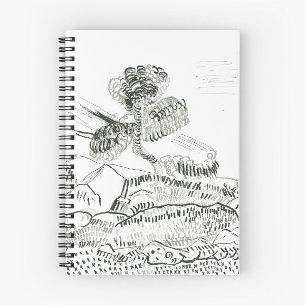 Item preview, Ink-pen Landscape Based on Van Gogh Art designed and sold by AlinaVuxanovici.