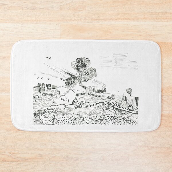 Item preview, Ink-pen Landscape Based on Van Gogh Art designed and sold by AlinaVuxanovici.