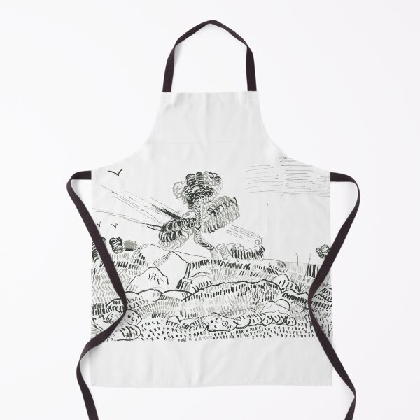 Item preview, Ink-pen Landscape Based on Van Gogh Art designed and sold by AlinaVuxanovici.