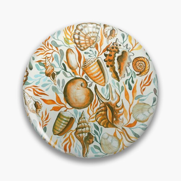 Item preview, seashells in watercolor designed and sold by Gaia Marfurt.