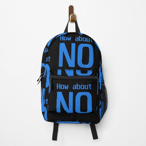 Item preview, How About NO - Blue on Black designed and sold by NoMatterLab.