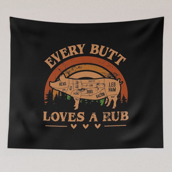 Item preview, Every Butt Loves A Rub Farming Tractor Field Farmer Pigsty Farm Agriculture Herd Chicken Pig Cow Livestock Ho designed and sold by shirti.