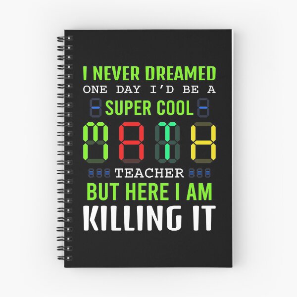 Item preview, I Never Dreamed I'D Be A Cool Math Teacher I Am Killing It Mathematics Teacher Algebra Student Learn Mathemat designed and sold by shirti.