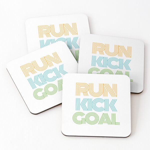 Item preview, Run Kick Goal Colorful Retro Typography designed and sold by Jackshun.