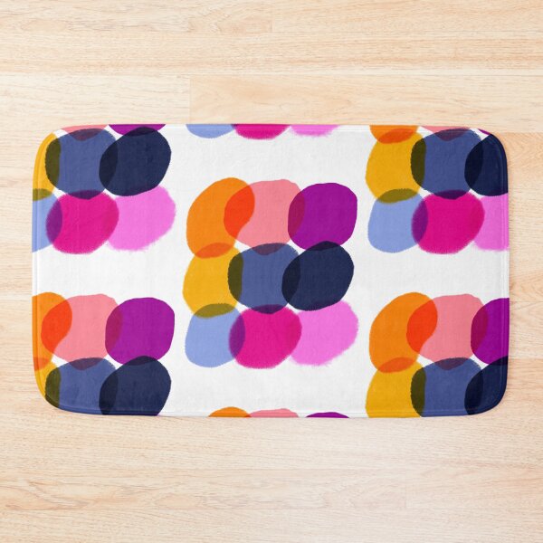 Item preview, Abstract Overlapping Bright Circles designed and sold by jennyprintco.