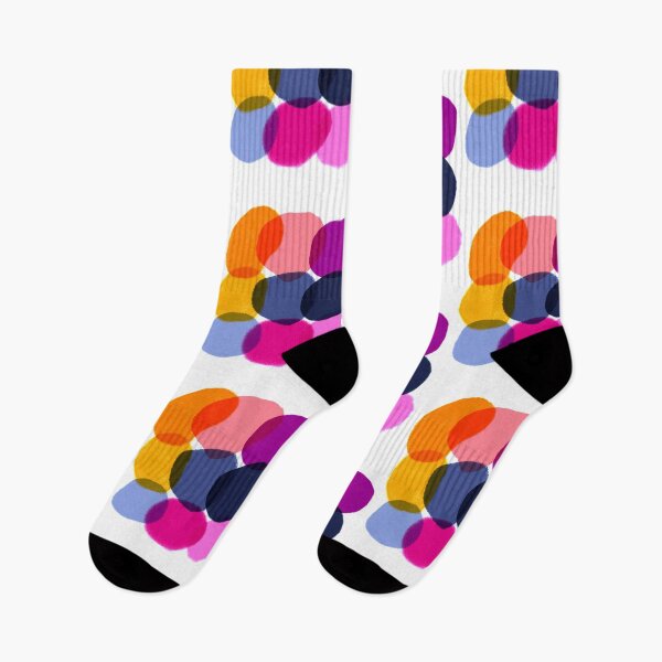 Item preview, Abstract Overlapping Bright Circles designed and sold by jennyprintco.
