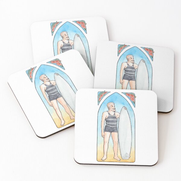 Item preview, Hipster Surfer Art Nouveau Floreal art designed and sold by Airmatti.
