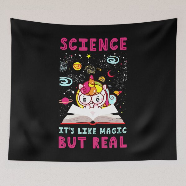Item preview, Science It's Like Magic But Real Students Teacher Unicorn School Lab Experiments Chemistry Science Laborator designed and sold by shirti.