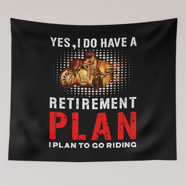 Item preview, Yes I Do Have A Retirement Plan I Plan To Do Riding Big Bike Motorcycle Rider Dirt Bike Ride Motocross Motorbik designed and sold by shirti.