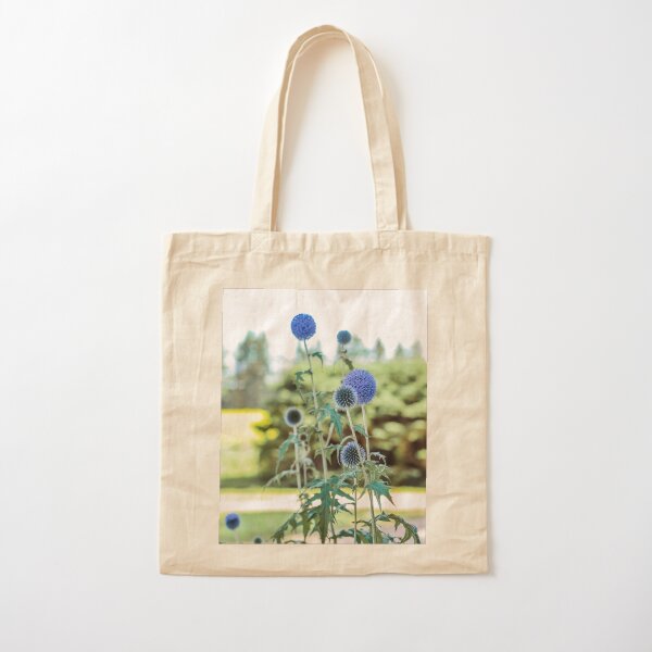 Globe Thistle Plants Cotton Tote Bag