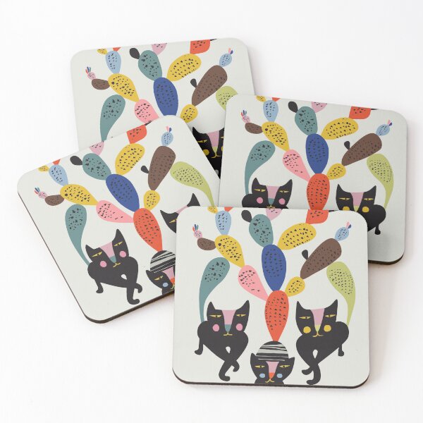 Item preview, Cactus cats designed and sold by RacheleeArt.
