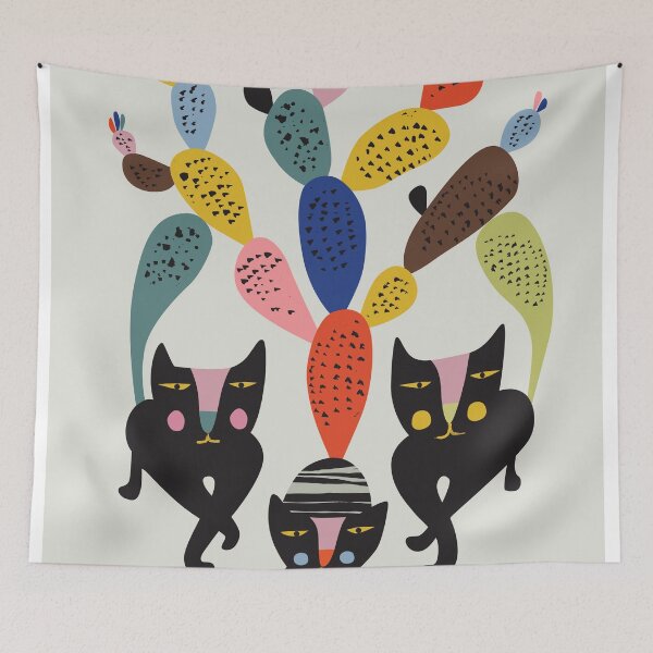 Item preview, Cactus cats designed and sold by RacheleeArt.