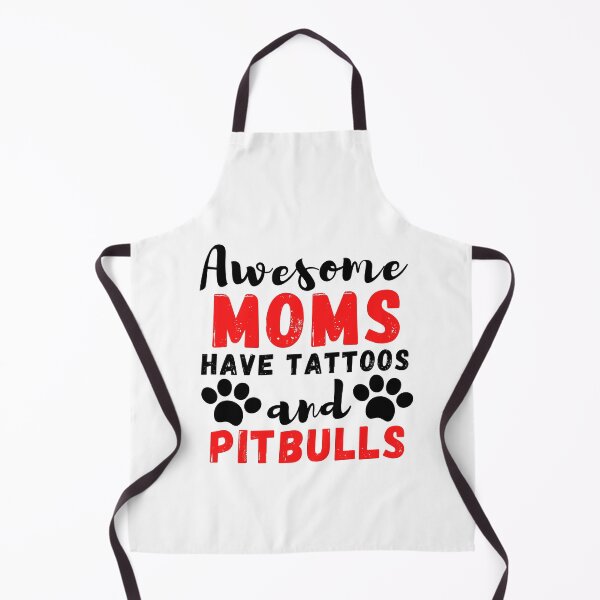 Item preview, Awesome Moms Have Tattoos And Pitbulls, Cool Tattooed And Dogs Lover Mom Gift designed and sold by BlackAble.
