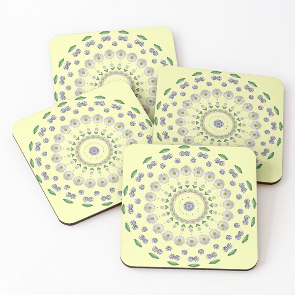 Item preview, April Birthday Diamond Birthstone & Daisy Mandala designed and sold by TrendyArtPrints.