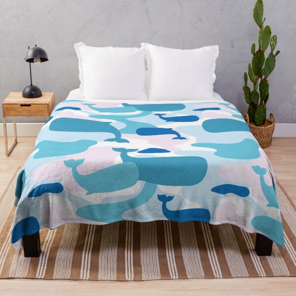 Item preview, Whale Camo Aqua designed and sold by Jelly Bear.