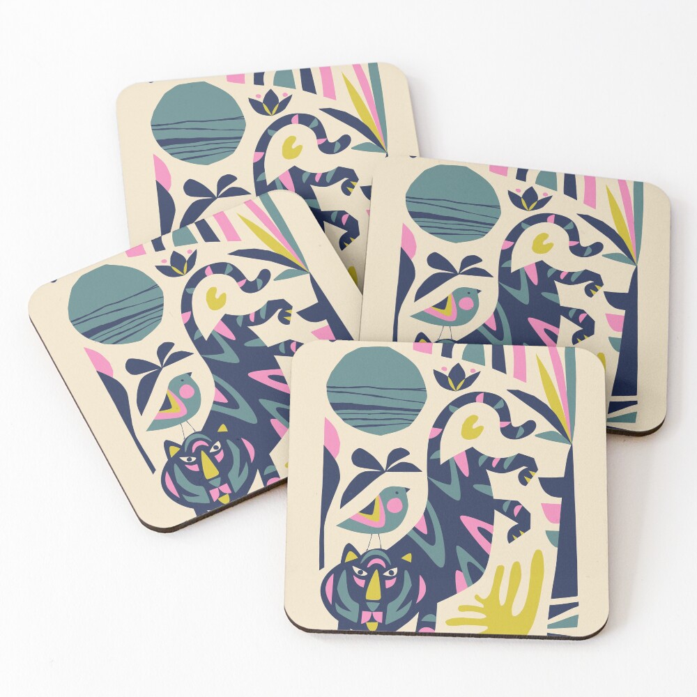 Item preview, Coasters (Set of 4) designed and sold by RacheleeArt.