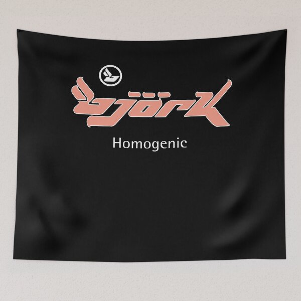 Item preview, Graphic Bjork Homogenic Logo Album (Peach White) designed and sold by BjorkPostFelipe.