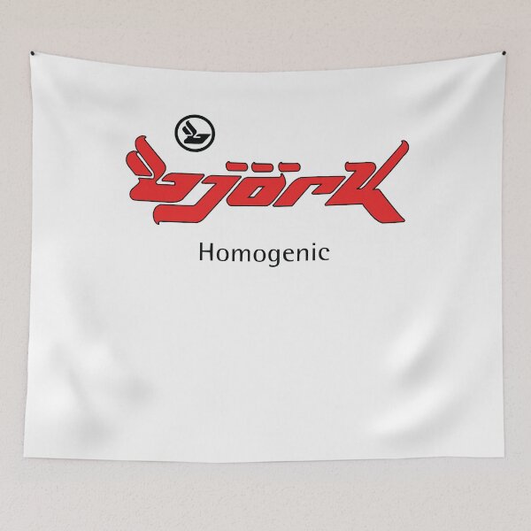 Item preview, Graphic Bjork Homogenic Logo Album (Red Black) designed and sold by BjorkPostFelipe.