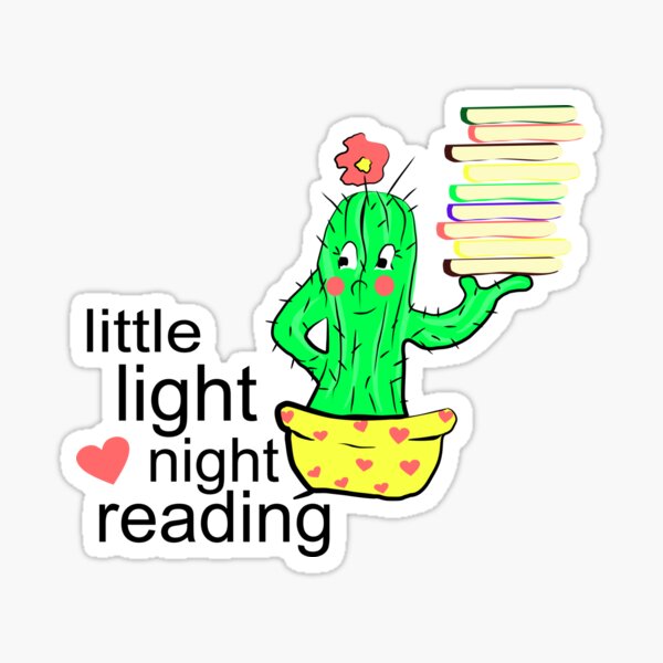 Book Cactus Sticker
